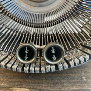 Fractions typewriter key cufflinks